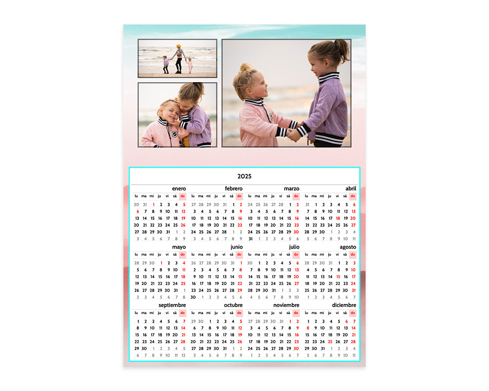 Calendario Imán nevera 15x20 - Regalos Personalizados con Fotos